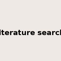 literature search是什么意思