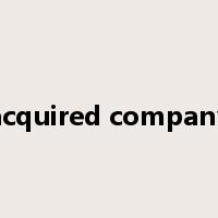 acquired company是什么意思
