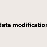 data modification是什么意思