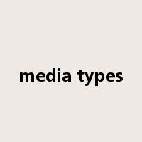 media types是什么意思