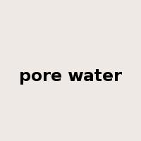pore water是什么意思