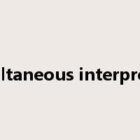 simultaneous interpreting是什么意思