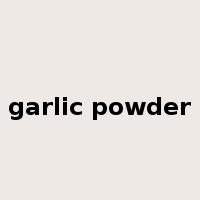 garlic powder是什么意思