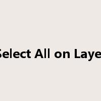 Select All on Layer是什么意思