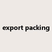 export packing是什么意思
