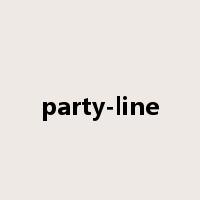 party-line是什么意思