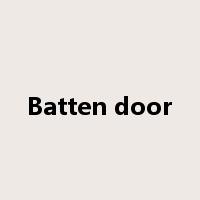 Batten door是什么意思
