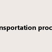 transportation process是什么意思