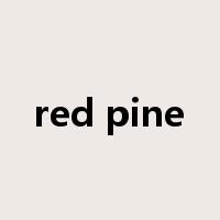 red pine是什么意思