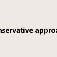 conservative approach是什么意思
