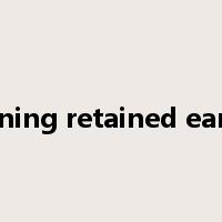 beginning retained earnings是什么意思