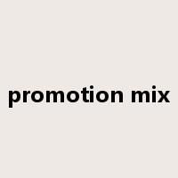 promotion mix是什么意思