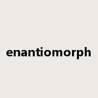 enantiomorph是什么意思