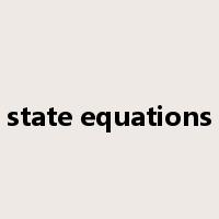 state equations是什么意思