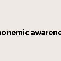 Phonemic awareness是什么意思