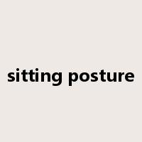 sitting posture是什么意思