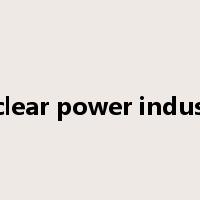 nuclear power industry是什么意思
