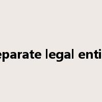 separate legal entity是什么意思