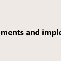 Instruments and implement是什么意思