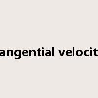 tangential velocity是什么意思