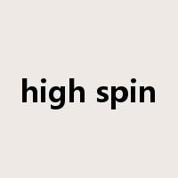 high spin是什么意思