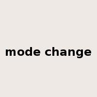 mode change是什么意思