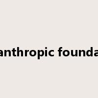 philanthropic foundation是什么意思