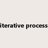 iterative process是什么意思