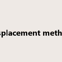 displacement method是什么意思