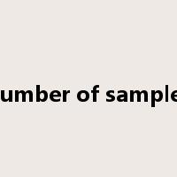 number of samples是什么意思