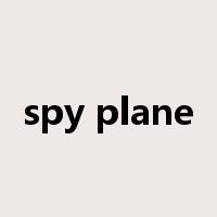 spy plane是什么意思