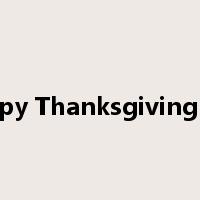 Happy Thanksgiving Day是什么意思