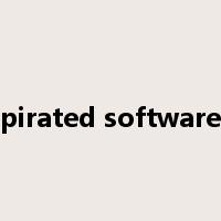 pirated software是什么意思