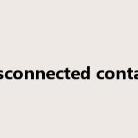 disconnected contact是什么意思