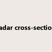 radar cross-section是什么意思