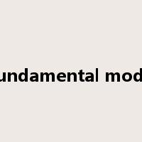 fundamental mode是什么意思