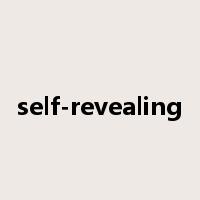 self-revealing是什么意思