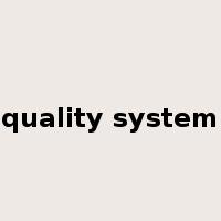 quality system是什么意思