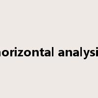 horizontal analysis是什么意思