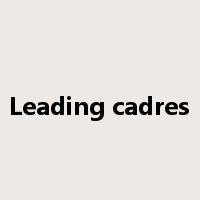 Leading cadres是什么意思