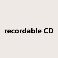 recordable CD是什么意思