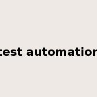 test automation是什么意思