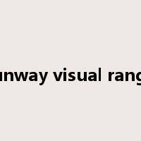 runway visual range是什么意思