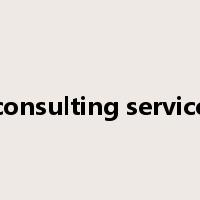 consulting service是什么意思
