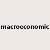 macroeconomic是什么意思