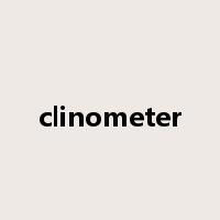 clinometer是什么意思