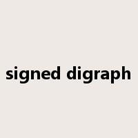 signed digraph是什么意思