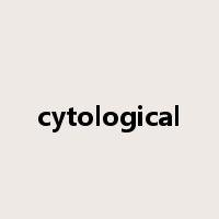 cytological是什么意思