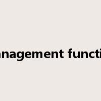 management function是什么意思