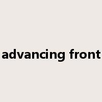 advancing front是什么意思